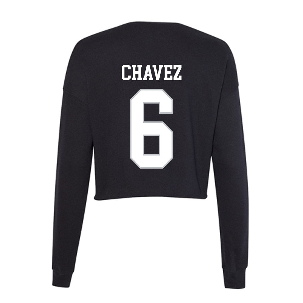 Rice - NCAA Football : Jo Chavez - Women's Cropped Crew Fleece-1