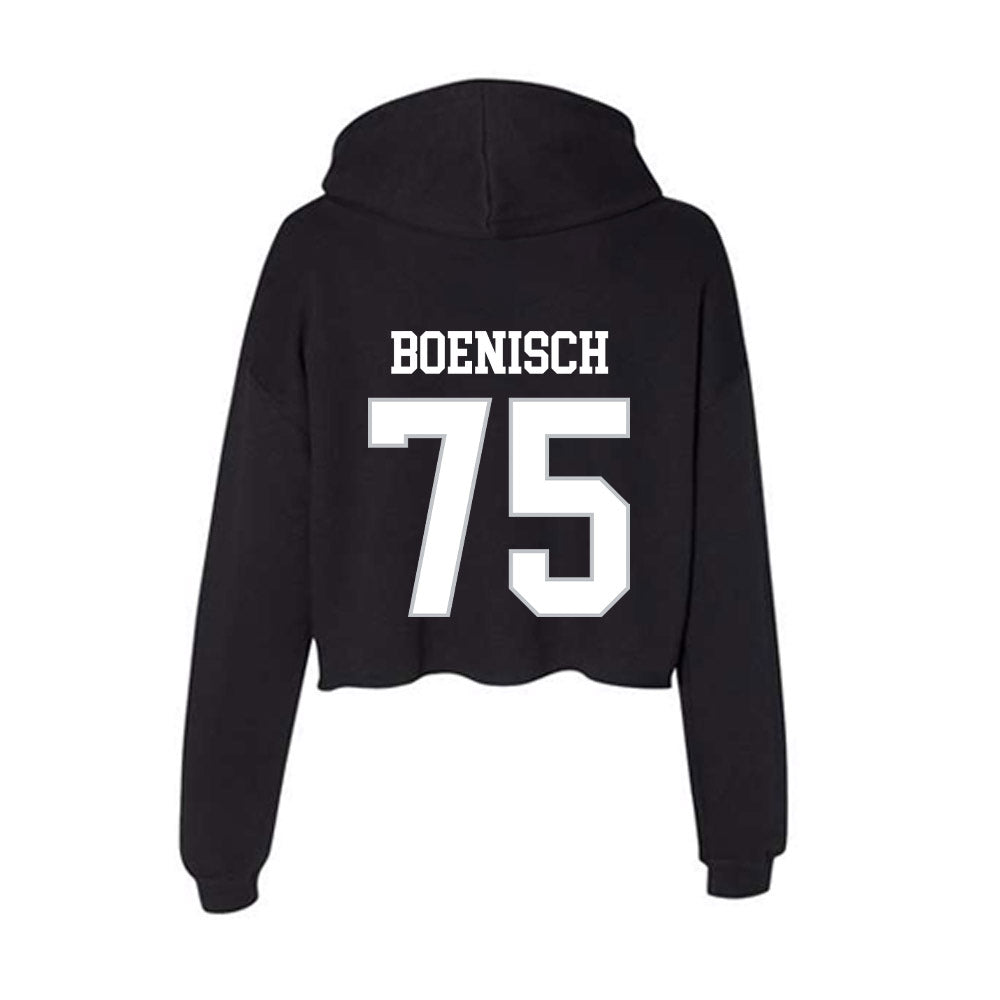 Rice - NCAA Football : Blake Boenisch - Women's Crop Fleece Hoodie-1
