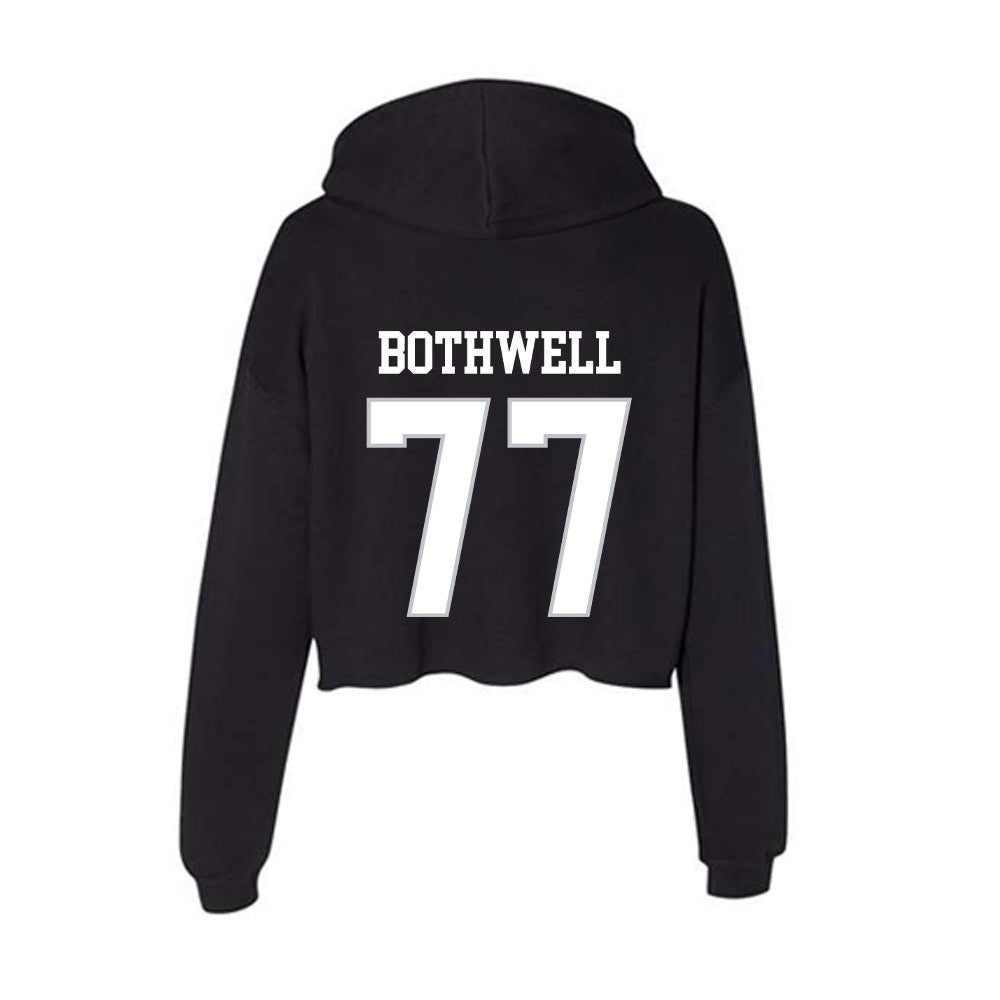 Rice - NCAA Football : Ian Bothwell - Women's Crop Fleece Hoodie-1