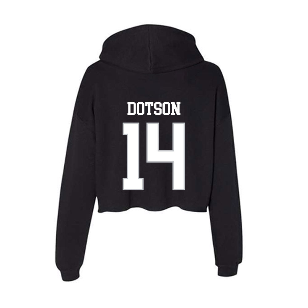 Rice - NCAA Football : Ephraim Dotson - Women's Crop Fleece Hoodie-1