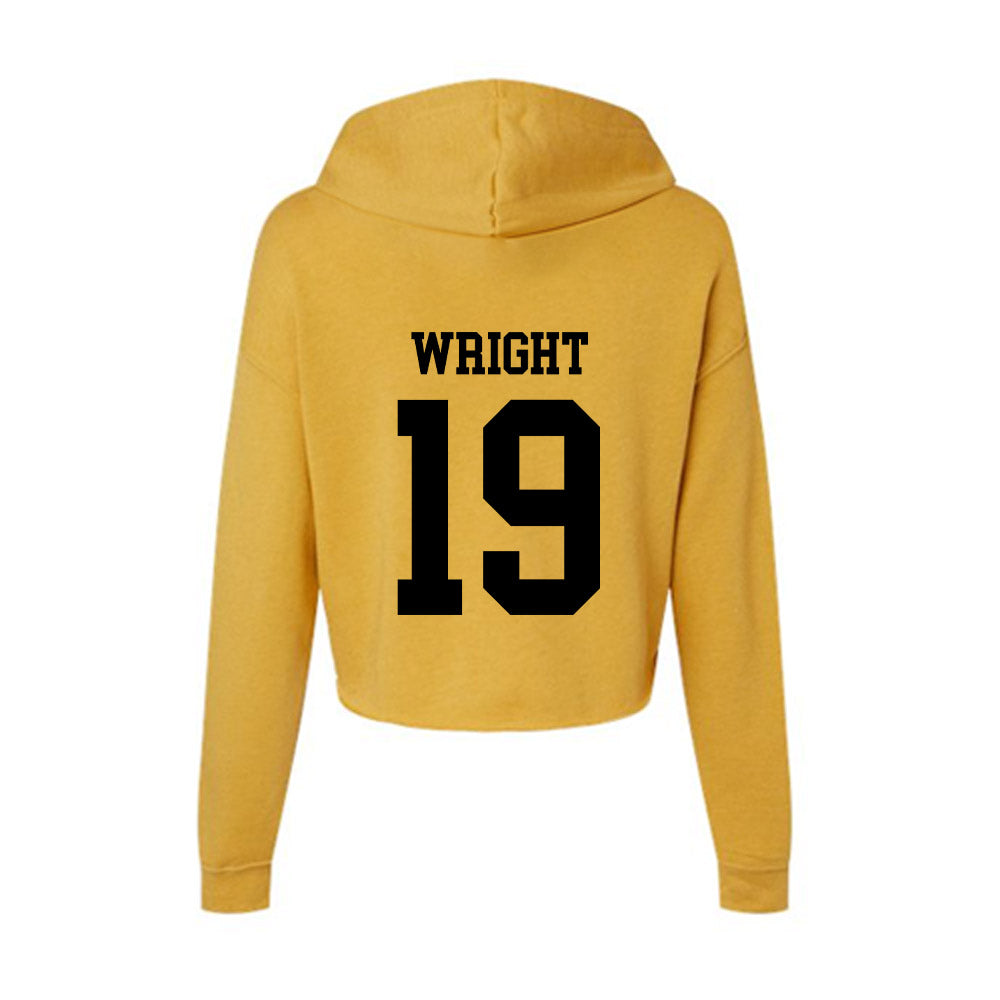 App State - NCAA Baseball : Brooks Wright - Women's Crop Fleece Hoodie-1