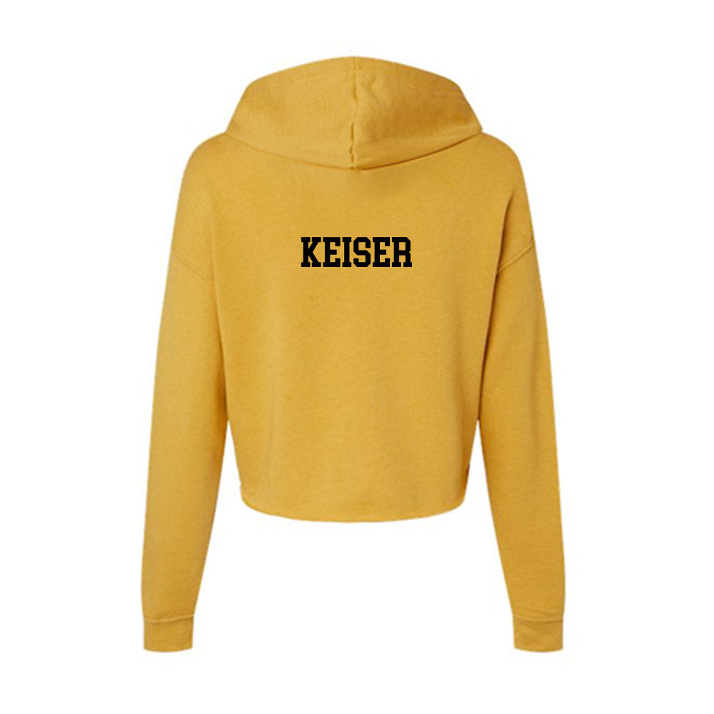 App State - NCAA Wrestling : Kaden Keiser - Women's Crop Fleece Hoodie-1