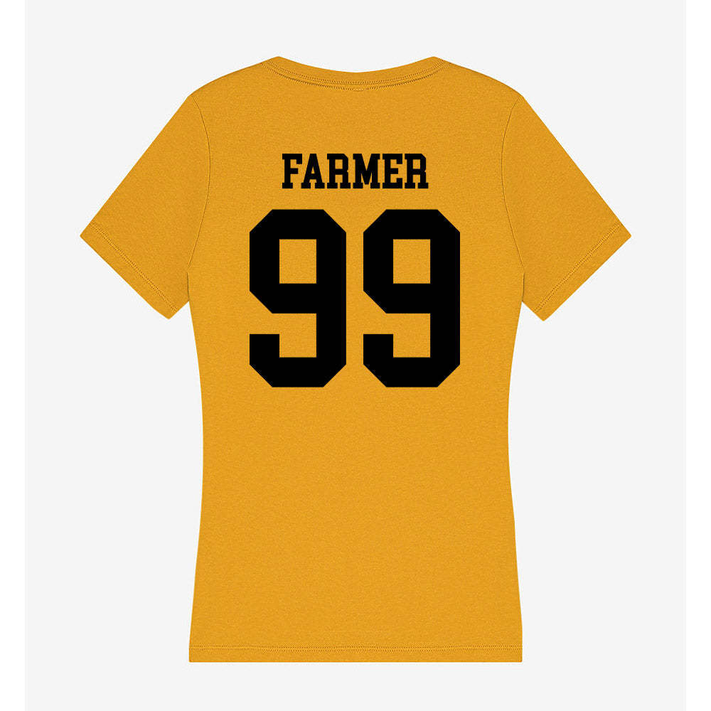 App State - NCAA Football : Kendall Farmer - Women's V-Neck T-Shirt-1