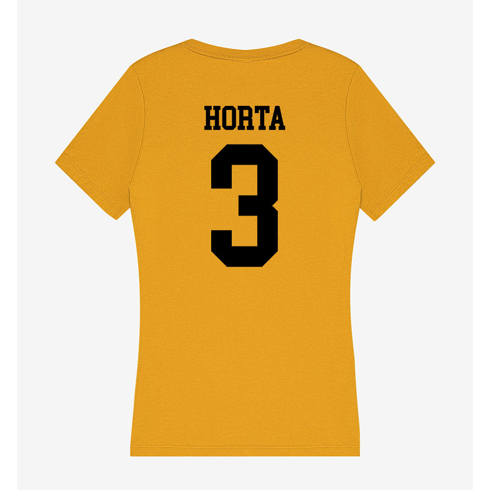 App State - NCAA Women's Volleyball : Julianna Horta - Women's V-Neck T-Shirt-1