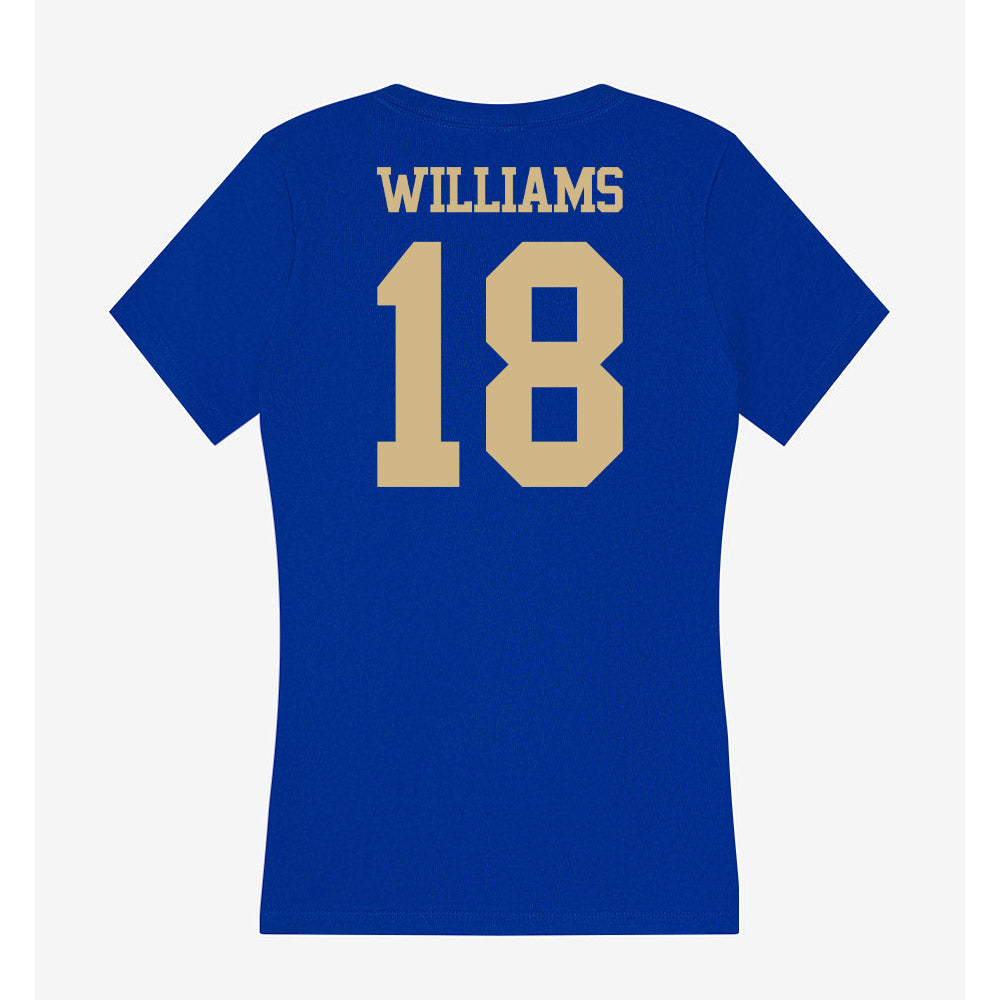 Tulsa - NCAA Football : Zachaun Williams - Women's V-Neck T-Shirt-1