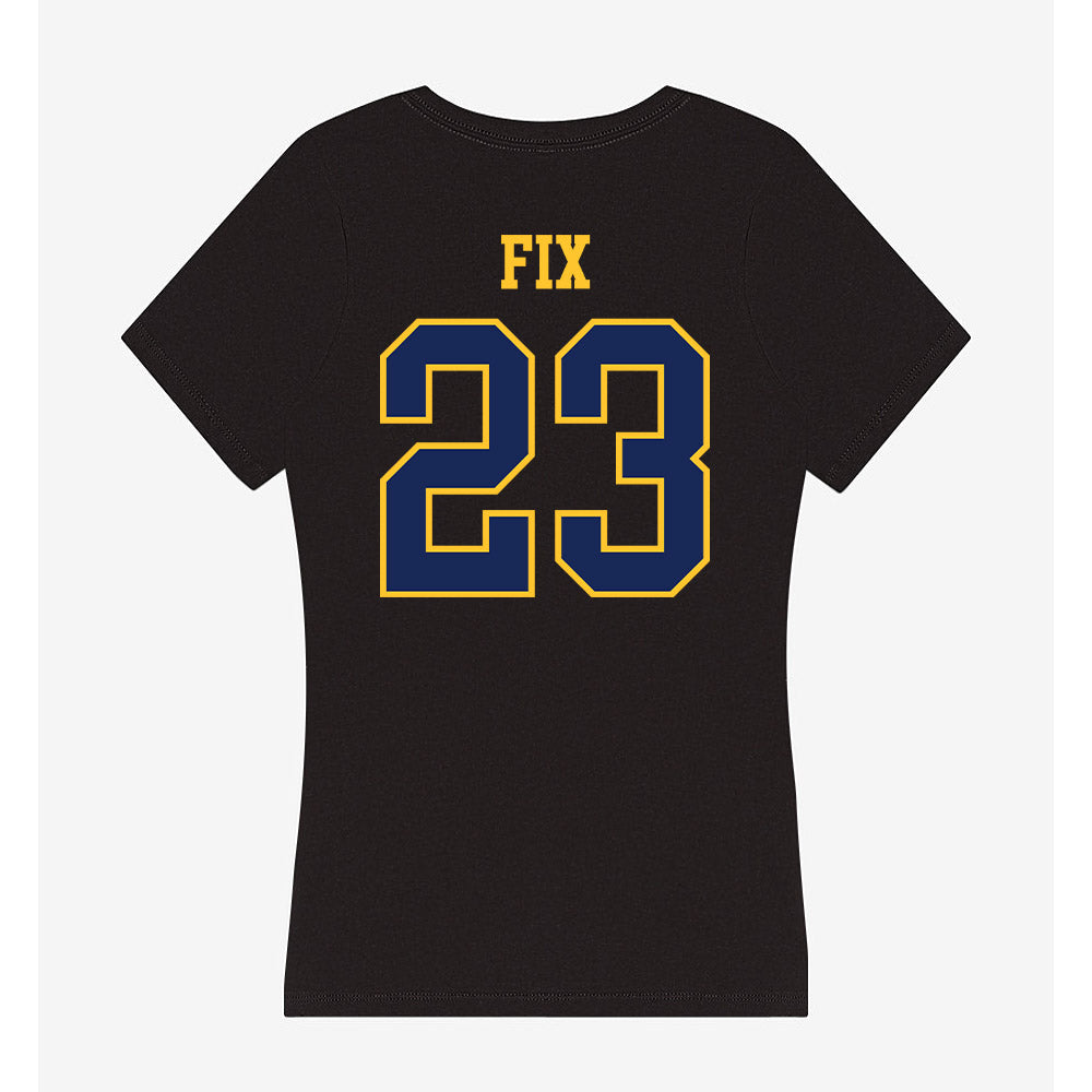 Marquette - NCAA Women's Soccer : Emily Fix - Women's V-Neck T-Shirt-1