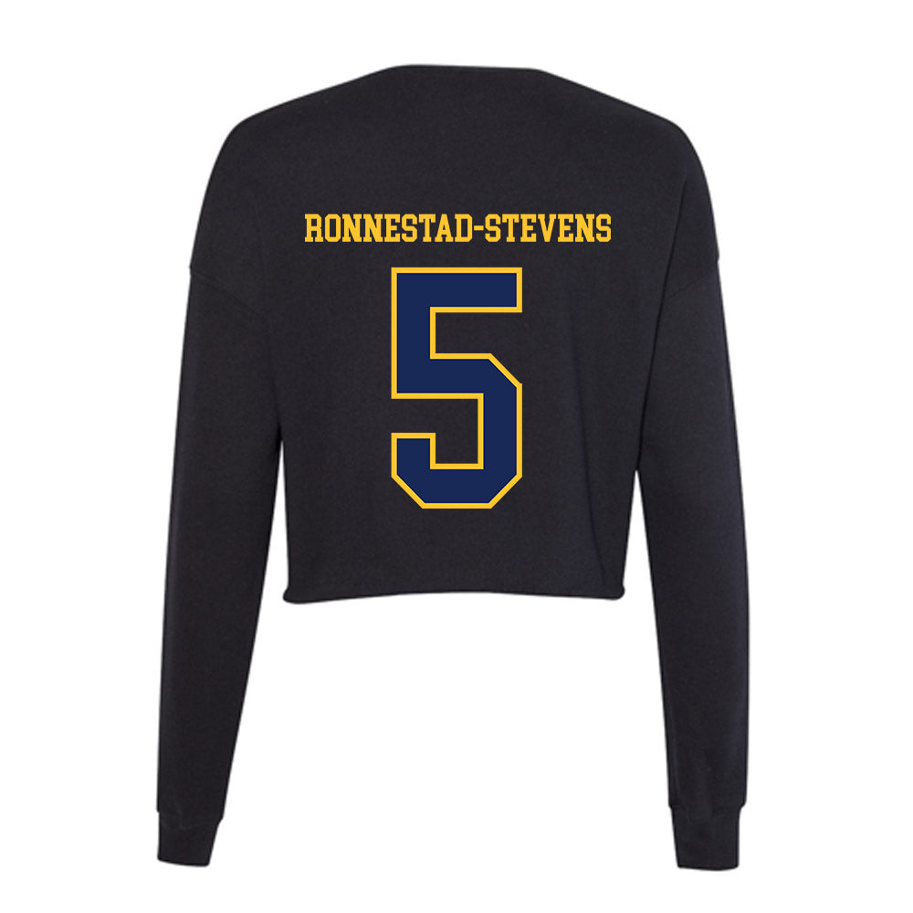 Marquette - NCAA Men's Soccer : Tristan Ronnestad-Stevens - Women's Cropped Crew Fleece-1