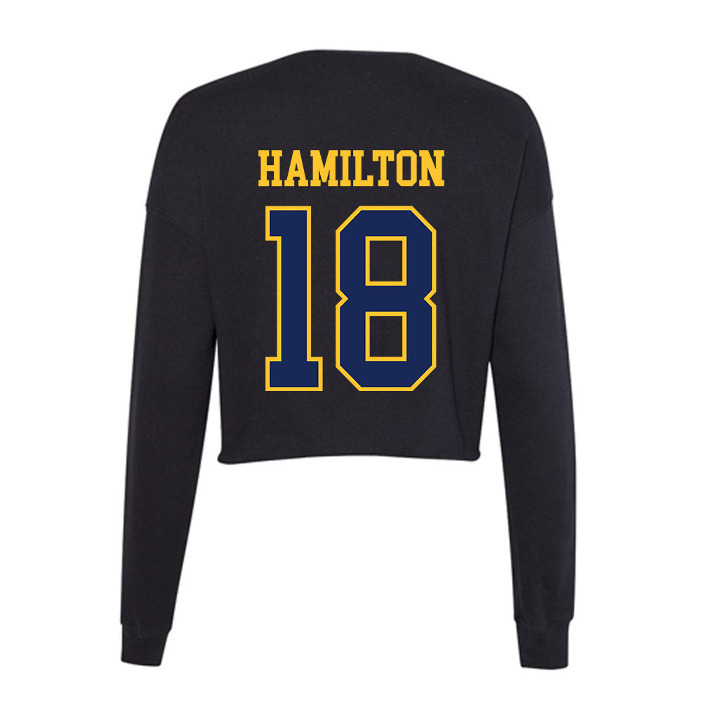 Marquette - NCAA Men's Basketball : Caedin Hamilton - Women's Cropped Crew Fleece-1