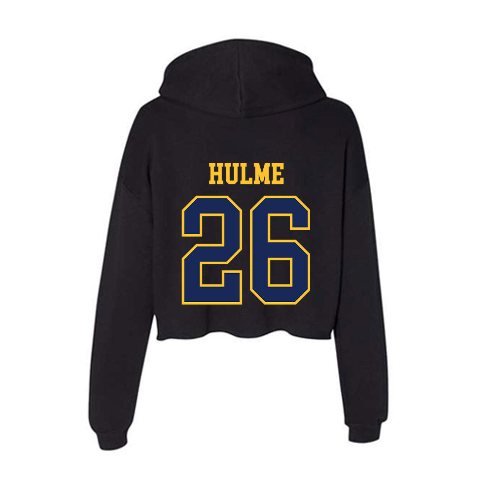 Marquette - NCAA Men's Lacrosse : Zach Hulme - Women's Crop Fleece Hoodie-1