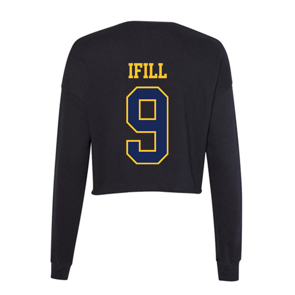 Marquette - NCAA Women's Volleyball : Sienna Ifill - Women's Cropped Crew Fleece-1