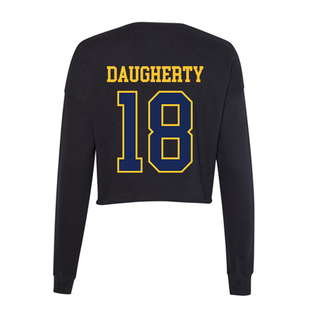 Marquette - NCAA Women's Volleyball : Morgan Daugherty - Women's Cropped Crew Fleece-1
