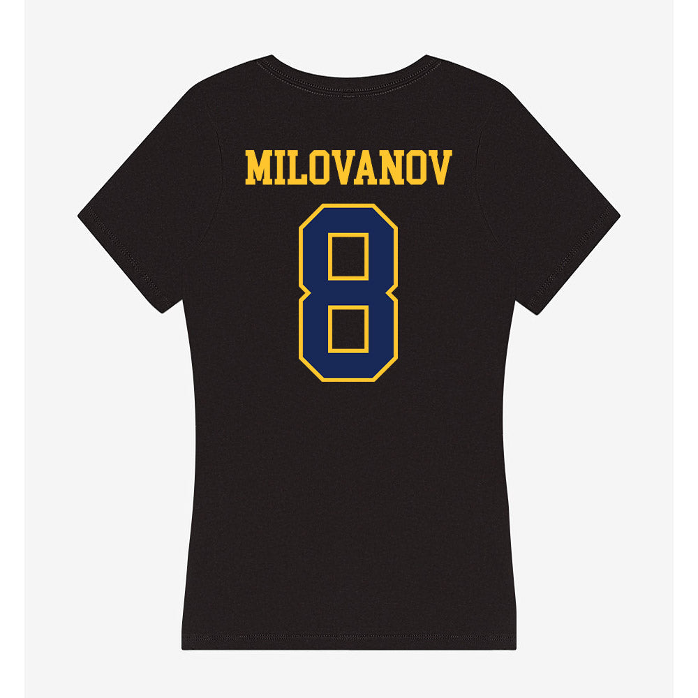 Marquette - NCAA Men's Soccer : Justin Milovanov - Women's V-Neck T-Shirt-1