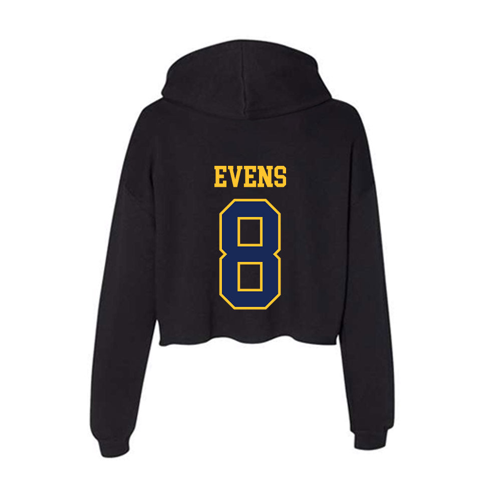 Marquette - NCAA Women's Lacrosse : Julia Evens - Women's Crop Fleece Hoodie-1