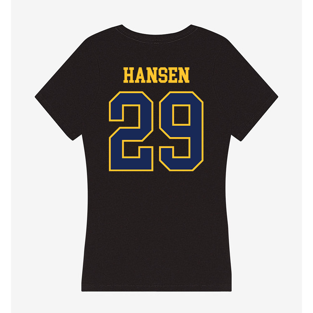 Marquette - NCAA Women's Lacrosse : Megan Hansen - Women's V-Neck T-Shirt-1