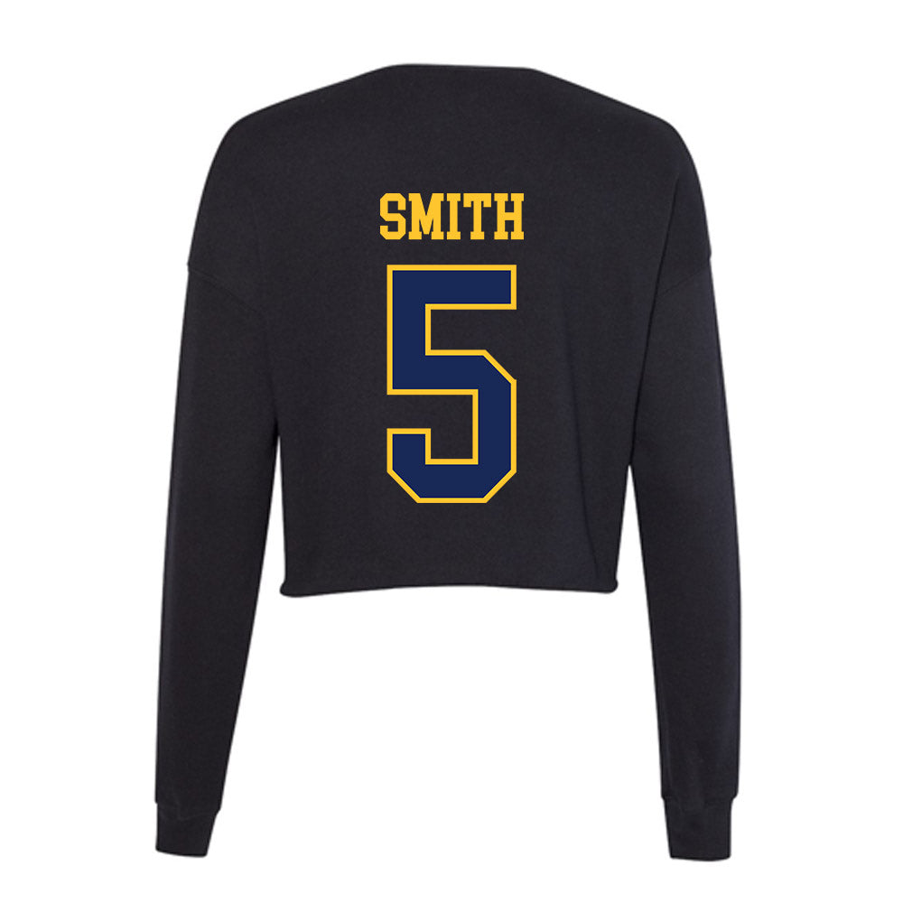 Marquette - NCAA Women's Basketball : Charia Smith - Women's Cropped Crew Fleece-1