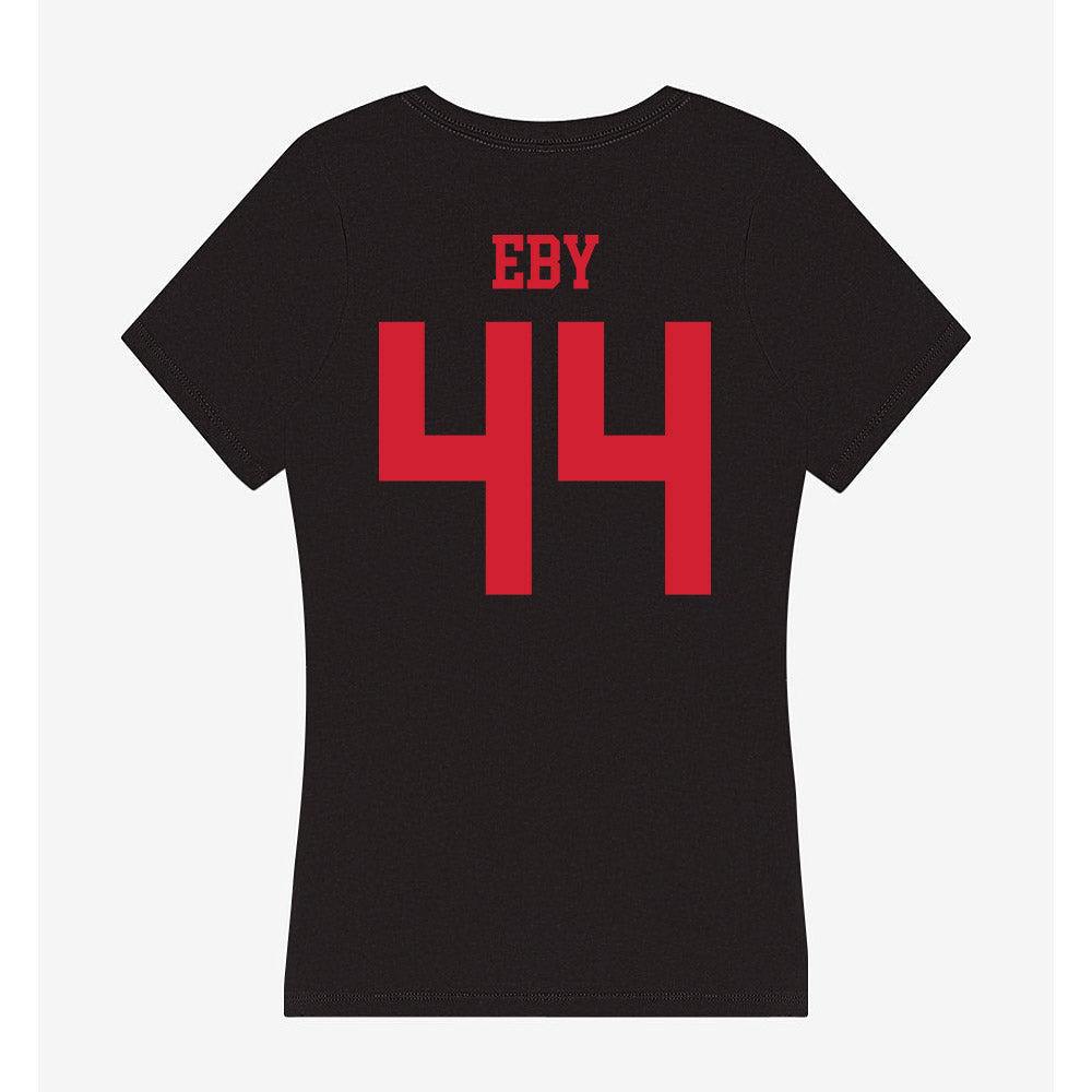 SMU - NCAA Football : Stone Eby - Women's V-Neck T-Shirt-1