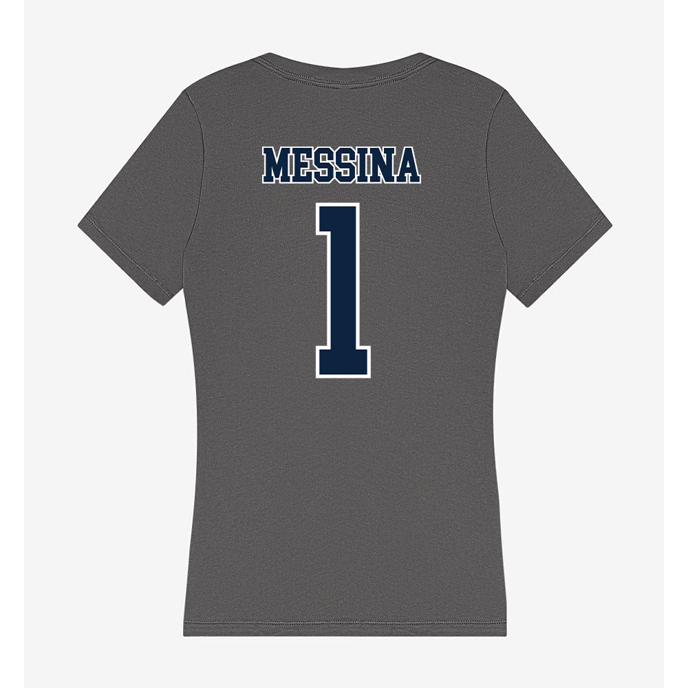Xavier - NCAA Men's Basketball : Malik Messina - Women's V-Neck T-Shirt-1