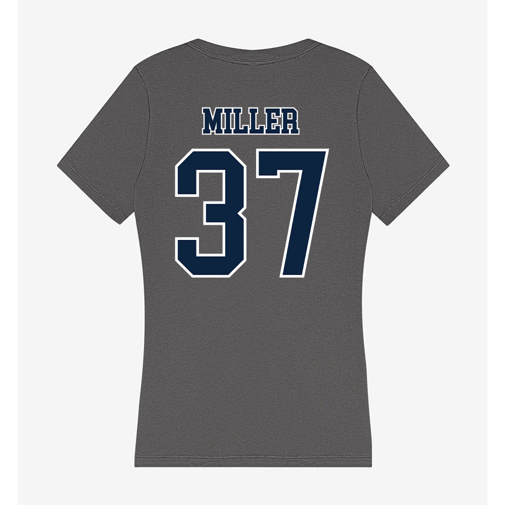 Xavier - NCAA Women's Lacrosse : Mya Miller - Women's V-Neck T-Shirt-1