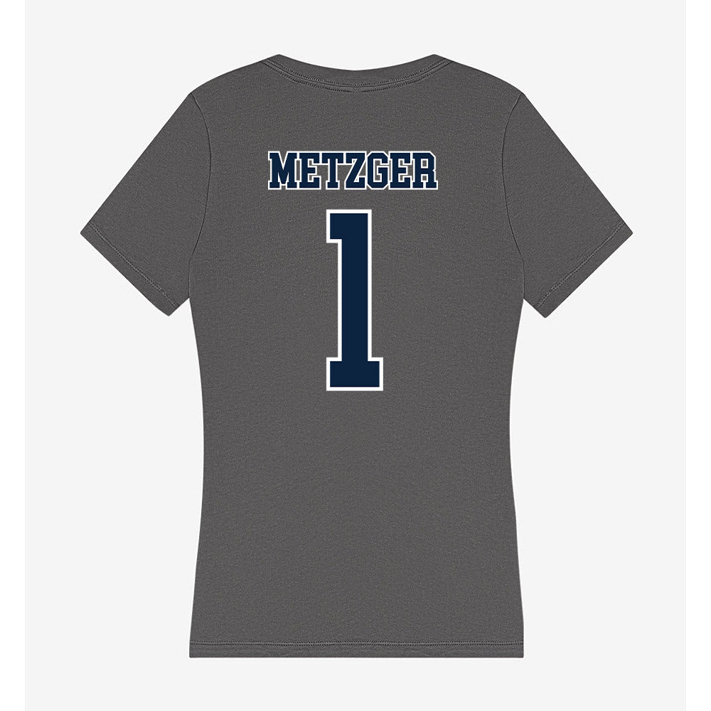 Xavier - NCAA Women's Lacrosse : Mackenzie Metzger - Women's V-Neck T-Shirt-1