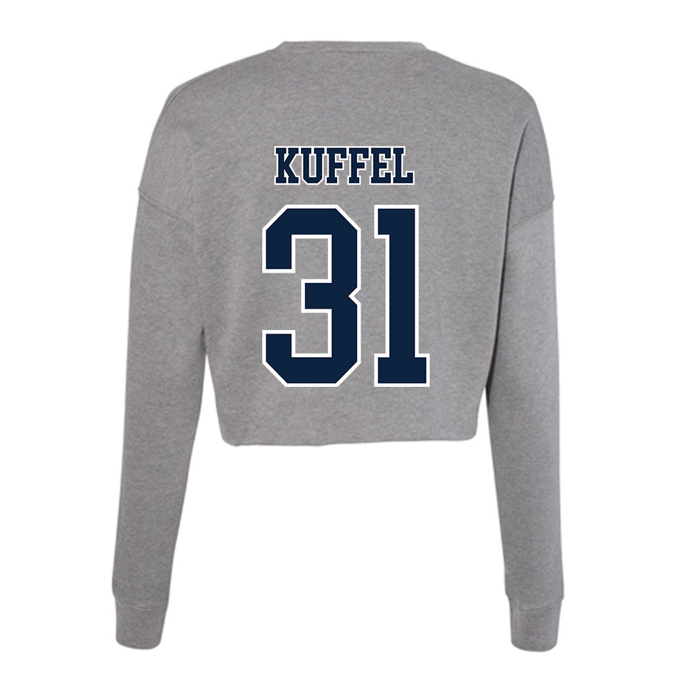 Xavier - NCAA Men's Soccer : Gabriel Kuffel - Women's Cropped Crew Fleece-1