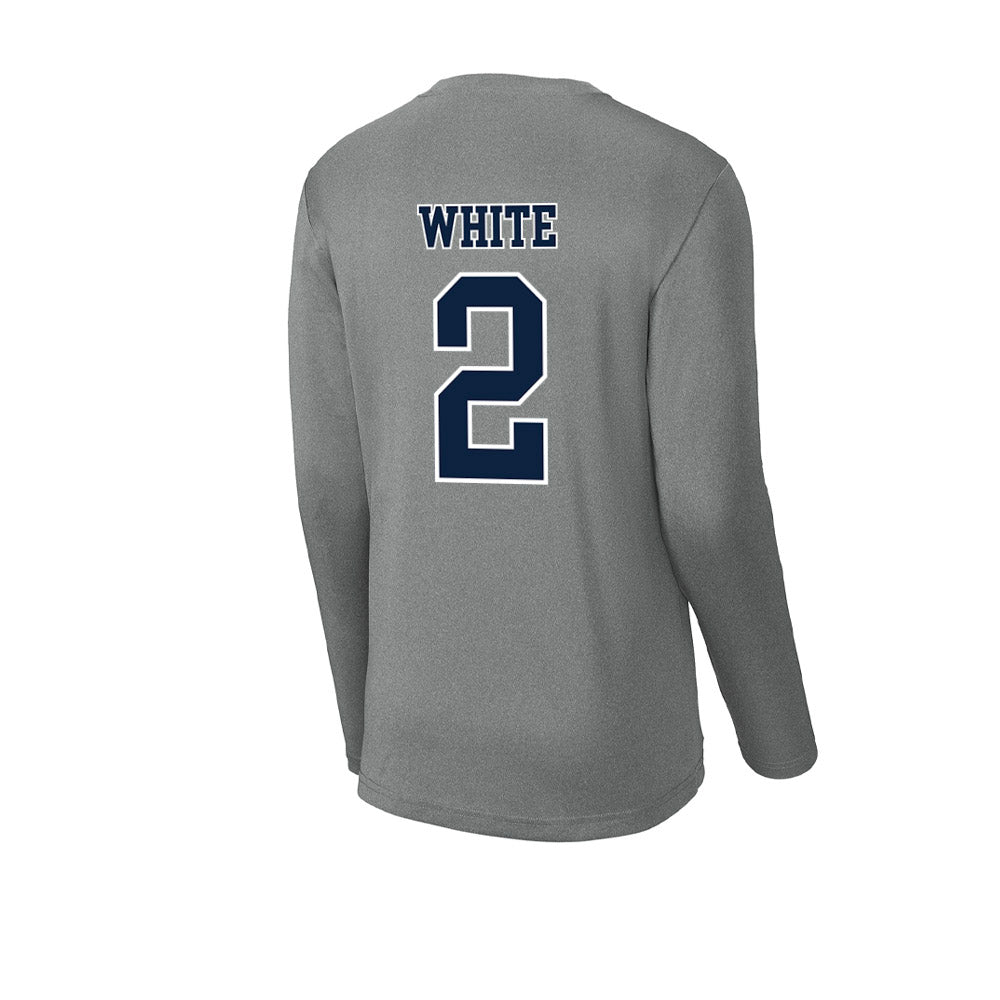 Xavier - NCAA Women's Basketball : Savannah White - Activewear Long Sleeve T-Shirt-1