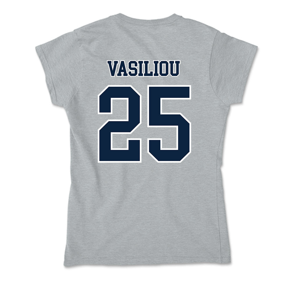 Xavier - NCAA Baseball : Evan Vasiliou - Soft Style Women’s T-Shirt-1