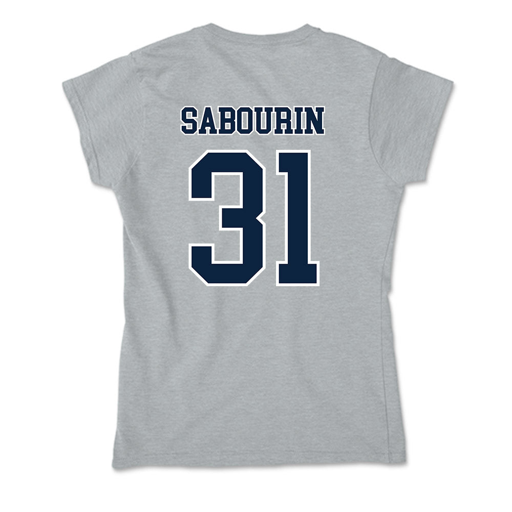 Xavier - NCAA Men's Basketball : Ian Sabourin - Soft Style Women’s T-Shirt-1