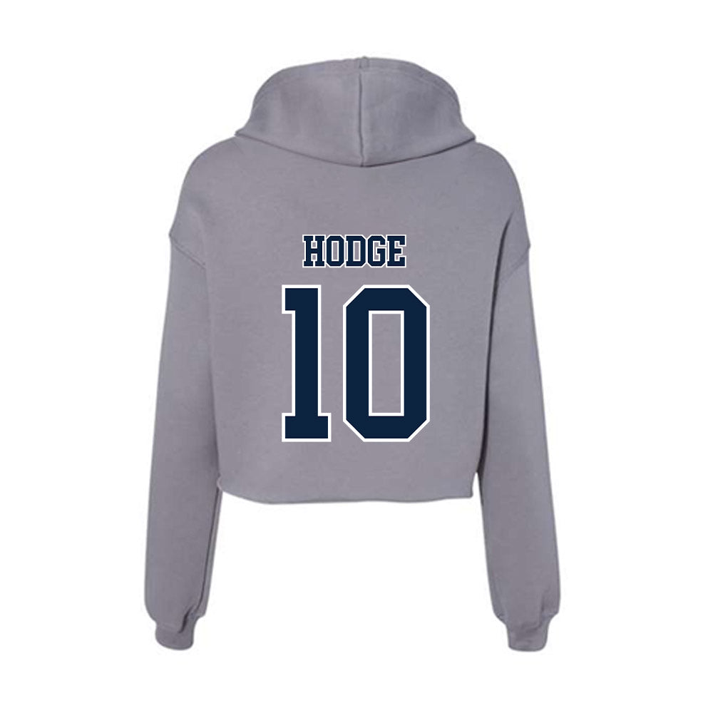 Xavier - NCAA Women's Lacrosse : Brynley Hodge - Women's Crop Fleece Hoodie-1