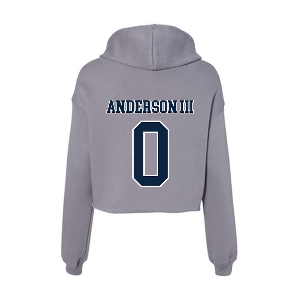 Xavier - NCAA Men's Basketball : Roddie Anderson III - Women's Crop Fleece Hoodie-1
