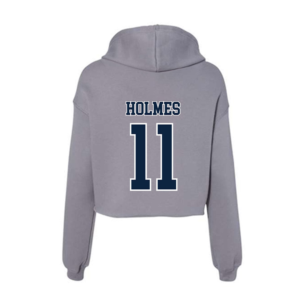 Xavier - NCAA Women's Basketball : Phoebe Holmes - Women's Crop Fleece Hoodie-1