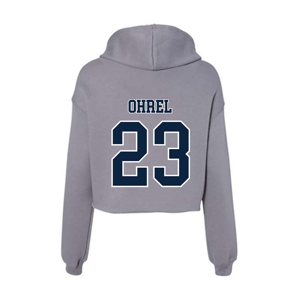 Xavier - NCAA Women's Lacrosse : Riley Ohrel - Women's Crop Fleece Hoodie-1