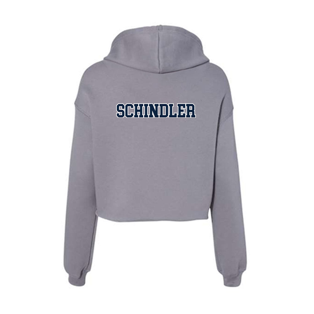 Xavier - NCAA Men's Track & Field : Luke Schindler - Women's Crop Fleece Hoodie-1