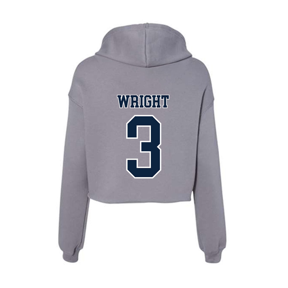 Xavier - NCAA Men's Basketball : All Wright - Women's Crop Fleece Hoodie-1