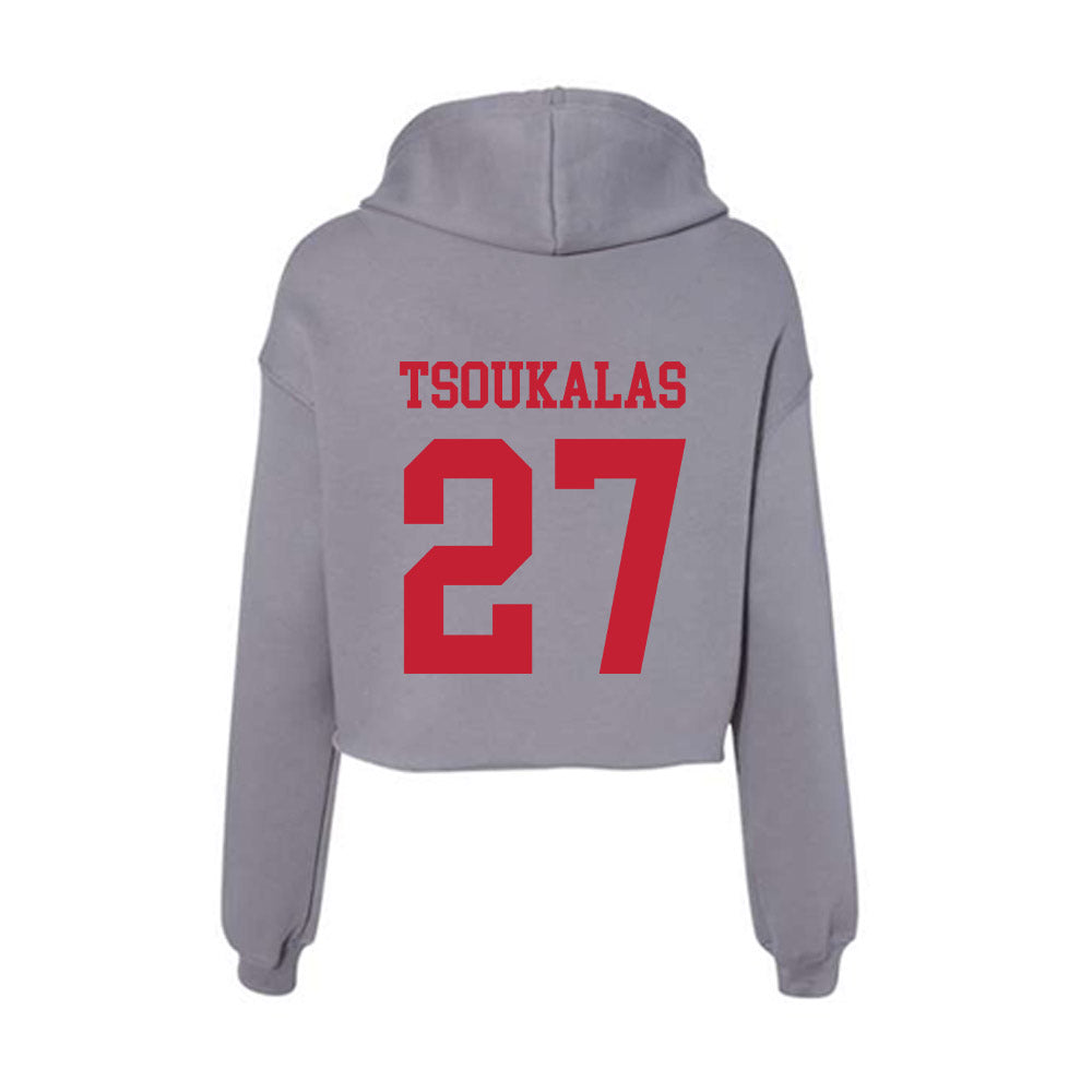 Seattle - NCAA Baseball : Michael Tsoukalas - Women's Crop Fleece Hoodie-1
