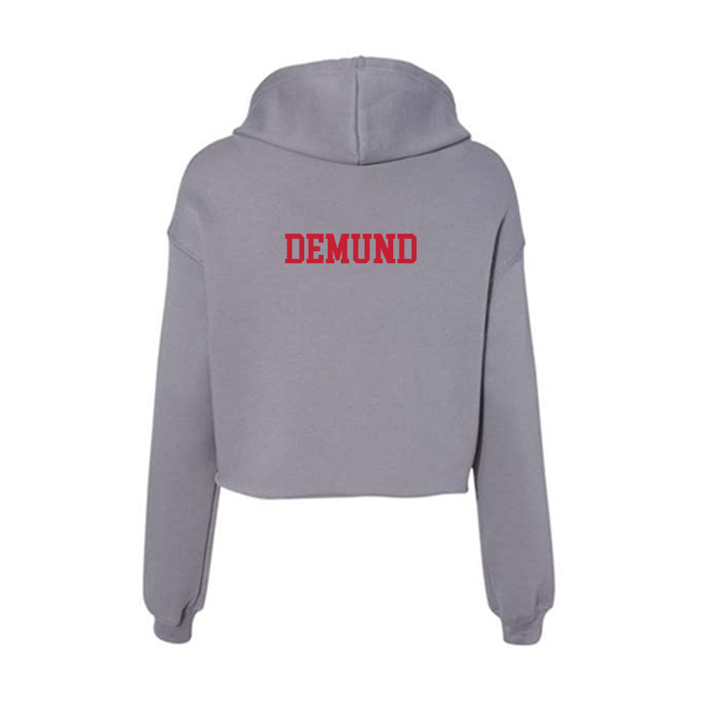 Seattle - NCAA Men's Track & Field : Osaze Demund - Women's Crop Fleece Hoodie-1