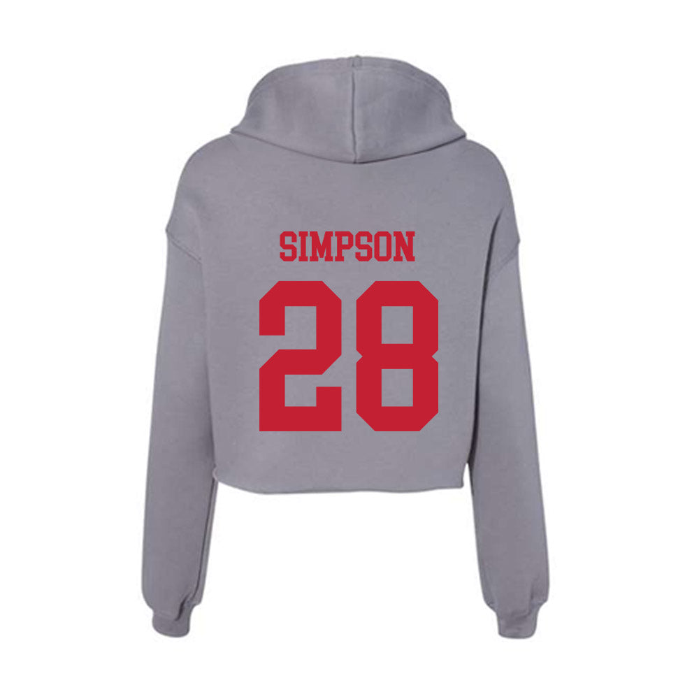 Seattle - NCAA Softball : Nicola Simpson - Women's Crop Fleece Hoodie-1