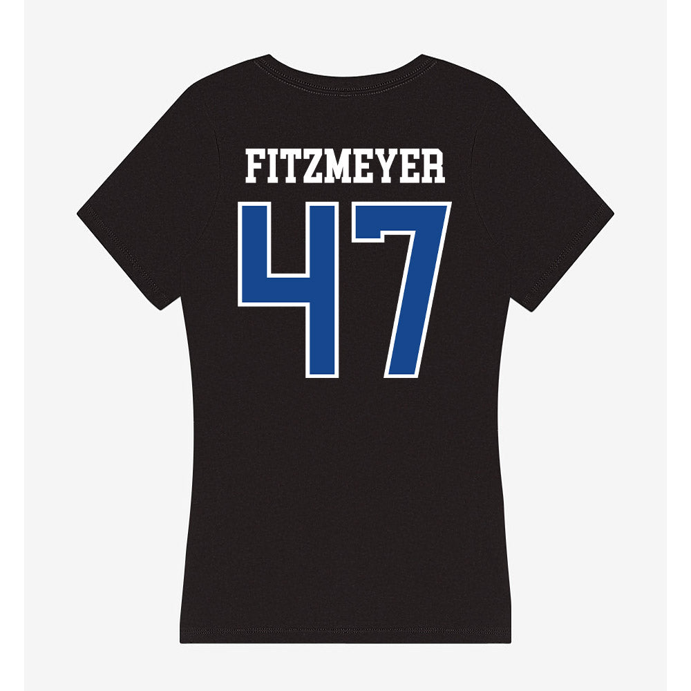 Georgia State - NCAA Football : Michael Fitzmeyer - Women's V-Neck T-Shirt-1