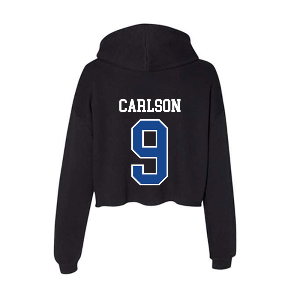 Georgia State - NCAA Baseball : Hunter Carlson - Classic Shersey Women's Crop Fleece Hoodie-1