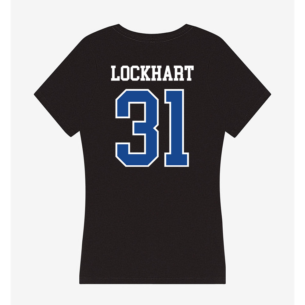Georgia State - NCAA Football : Remez Lockhart - Women's V-Neck T-Shirt-1