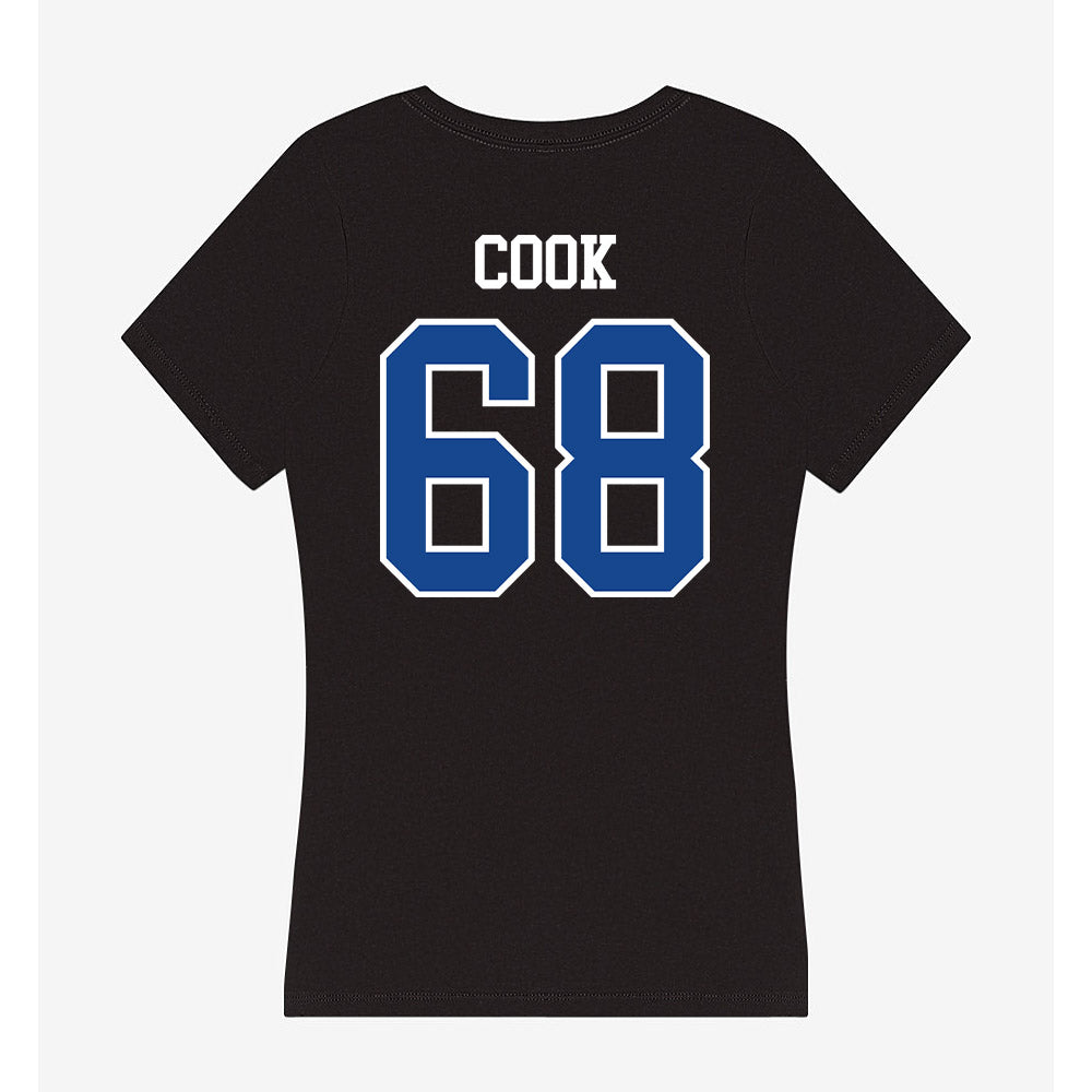 Georgia State - NCAA Football : Mason Cook - Women's V-Neck T-Shirt-1