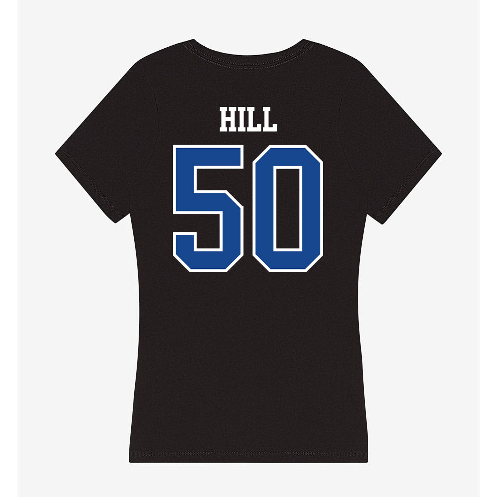 Georgia State - NCAA Football : Adrian Hill - Women's V-Neck T-Shirt-1