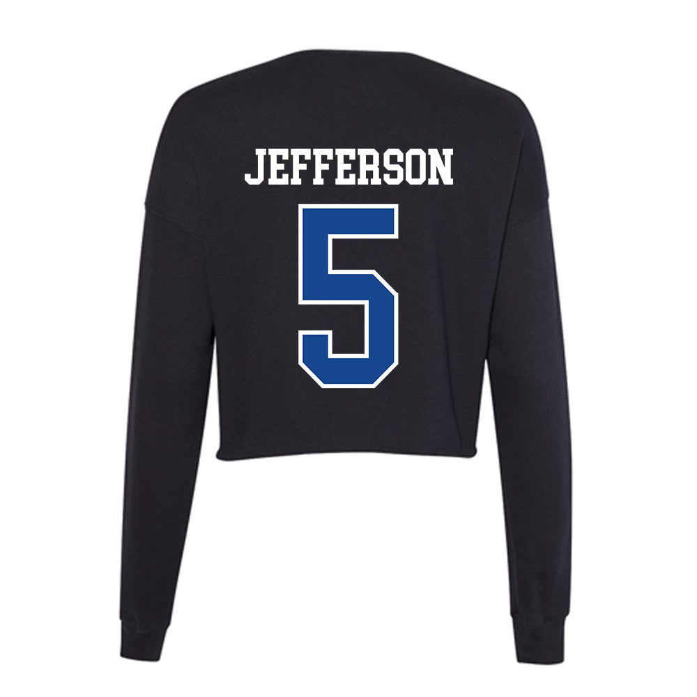 Georgia State - NCAA Softball : Ciarra Jefferson - Women's Cropped Crew Fleece-1