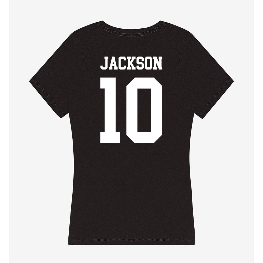 UTPB - NCAA Football : Malik Jackson - Women's V-Neck T-Shirt-1