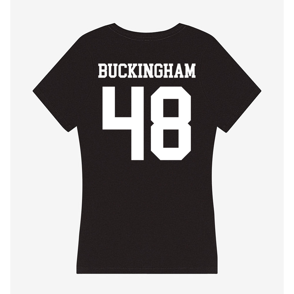 UTPB - NCAA Football : Chase Buckingham - Women's V-Neck T-Shirt-1