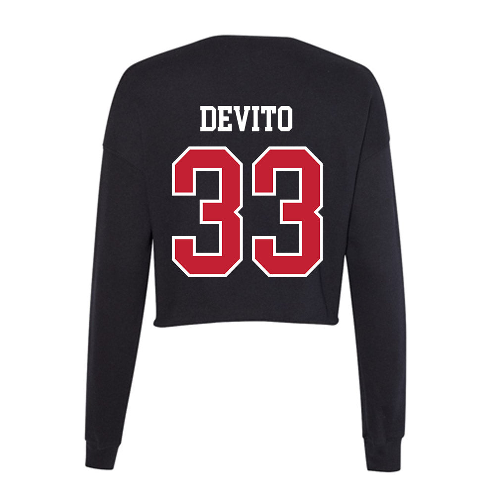 St. Johns - NCAA Baseball : JJ DeVito - Classic Shersey Women's Cropped Crew Fleece-1