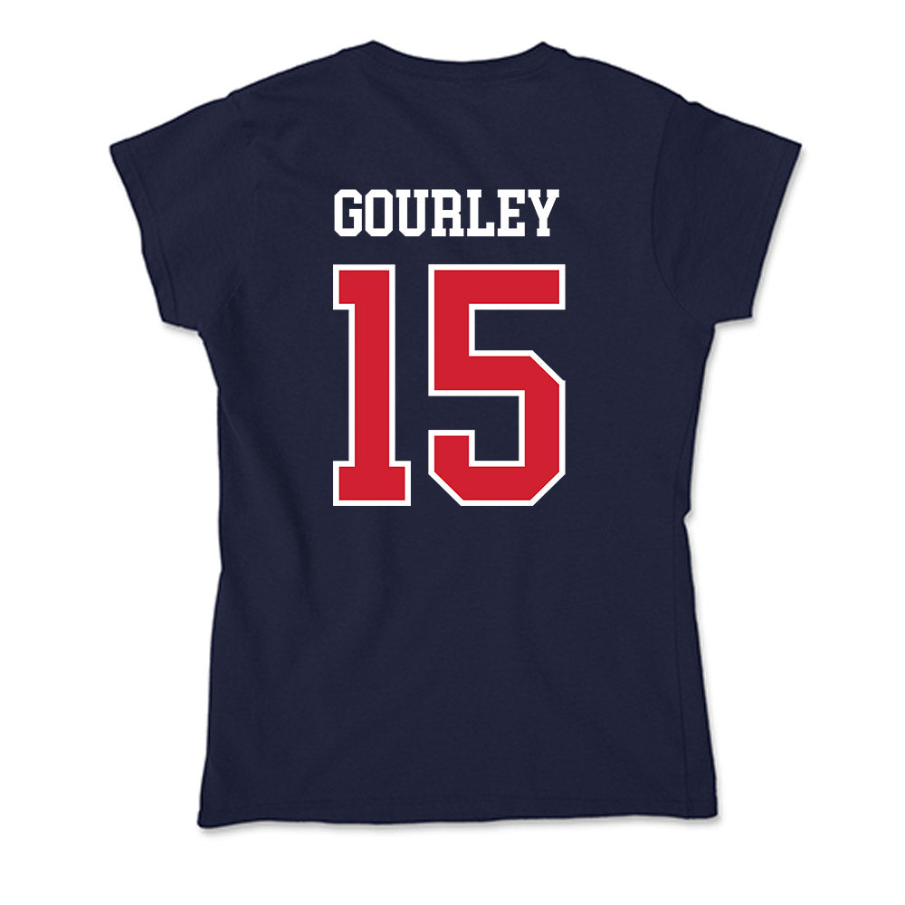 Robert Morris - NCAA Men's Ice Hockey : Connor Gourley - Soft Style Women’s T-Shirt-1