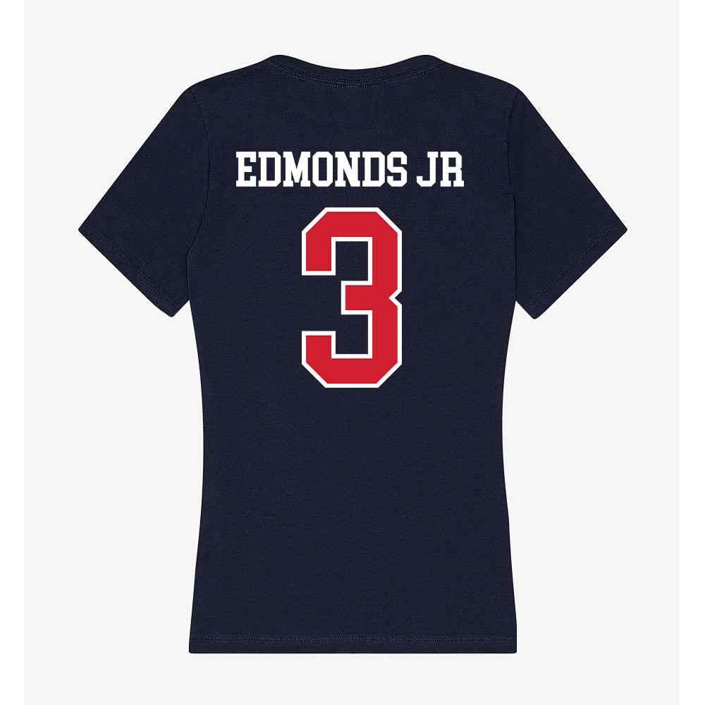 Robert Morris - NCAA Football : Tyvon Edmonds Jr - Women's V-Neck T-Shirt-1