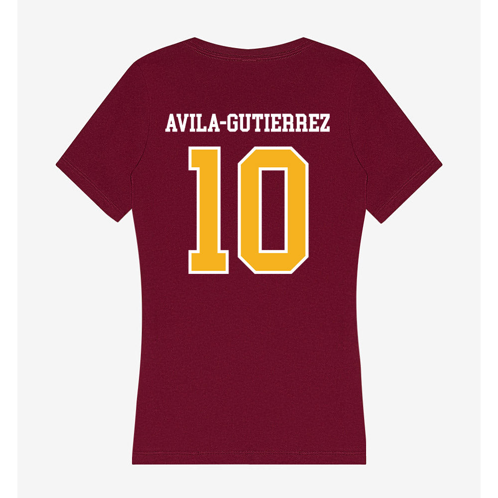 Winthrop - NCAA Women's Soccer : Monssi Avila-Gutierrez - Women's V-Neck T-Shirt-1