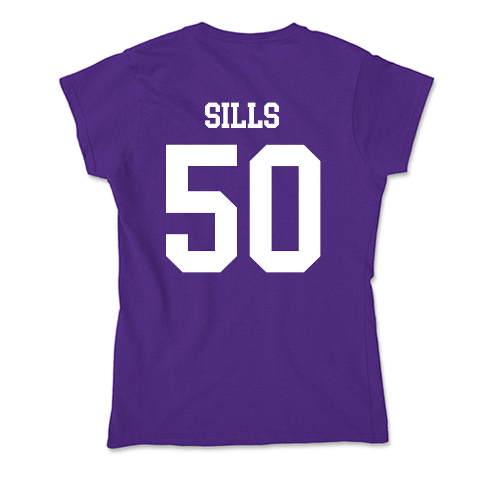 SFA - NCAA Football : Wiley Sills - Soft Style Women’s T-Shirt-1