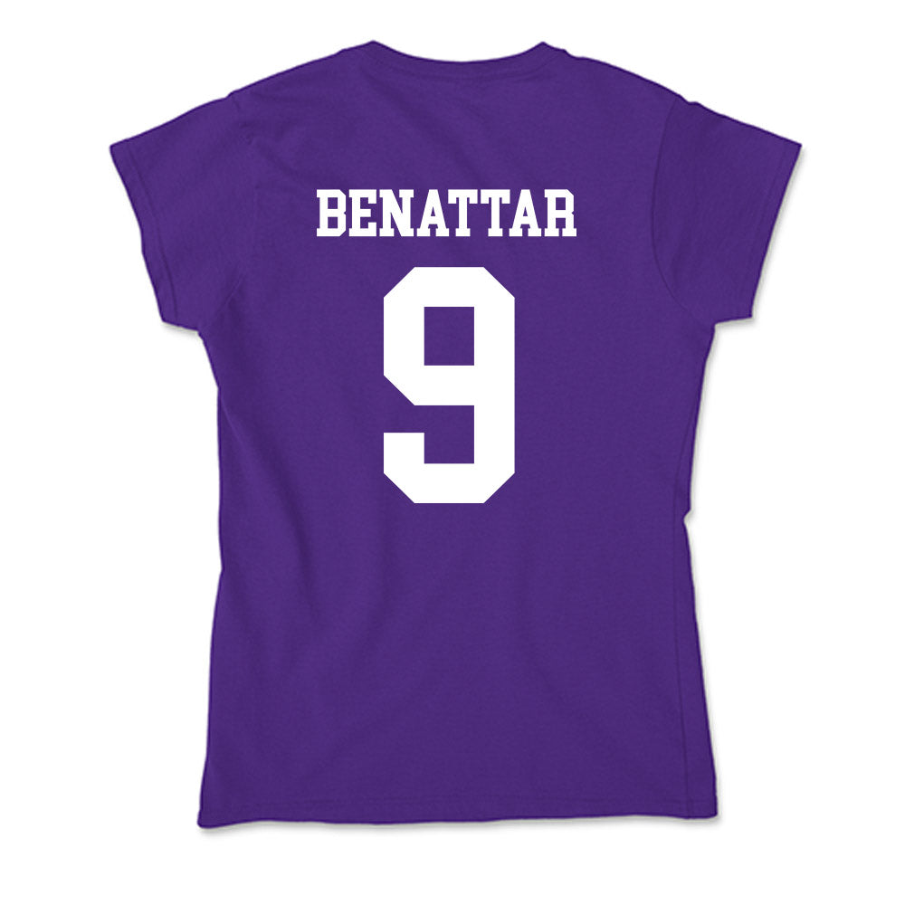 SFA - NCAA Baseball : Jackson Benattar - Soft Style Women’s T-Shirt-1